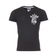 Tee-shirt col v Jord Special G-Star en coton noir estampillé sur la poitrine