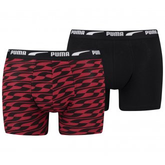 Lot de 2 boxers Puma en coton rouge et noir