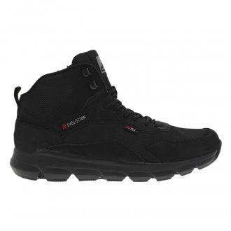 Sneakers Rieker® R- Evolution montantes en mesh synthétique noir à semelle running semi-compensée