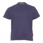 T-shirt avec manches courtes et col ras du cou North 56°4 coton mélangé bleu marine