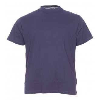 T-shirt avec manches courtes et col ras du cou North 56°4 coton mélangé bleu marine