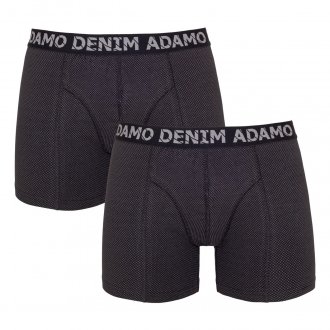 Boxers Adamo Julian en coton noir, lot de 2
