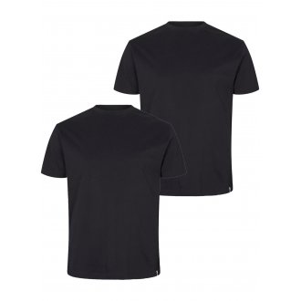 T-shirts North 56°4 en coton avec manches courtes et col rond noir, lot de 2