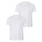 T-shirts North 56°4 en coton avec manches courtes et col rond blanc, lot de 2