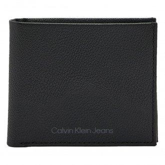 Portefeuille Calvin Klein en cuir noir