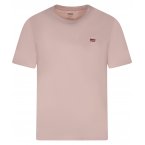 T-shirt col rond Levi's® en coton avec manches courtes pêche