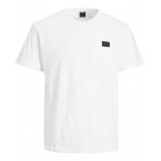 T-shirt avec manches courtes et col rond Jack & Jones + coton blanc