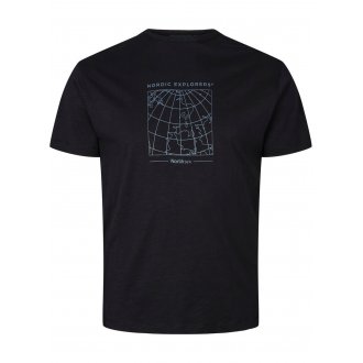 T-shirt col rond North 56°4 en coton avec manches courtes noir