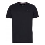 T-shirt col rond Tommy Jeans en coton biologique avec manches courtes noir