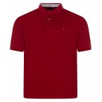 Polo Tommy Hilfiger Big & Tall Grande Taille coton avec manches courtes et col polo rouge