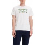 T-shirt col rond Levi's® en coton avec manches courtes blanc