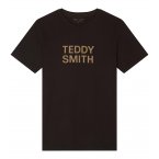 Tee-shirt à col rond Teddy Smith en coton noir