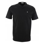 T-shirt Serge Blanco Play avec manches courtes et col v noir