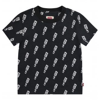T-shirt Junior Garçon Levi's® avec manches courtes et col rond noir