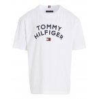 Tee-shirt à col rond Junior Garçon Tommy Hilfiger en coton en transition blanc