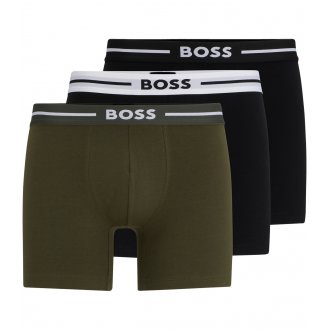Lot de 3 Boxers Boss coton multicolore