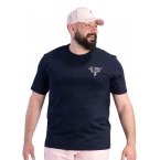 Tee-shirt avec des manches courtes et un col rond Ruckfield bleu marine