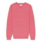 Pull Teddy Smith coton avec manches longues et col v rouge