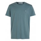 T-shirt à col rond Calvin Klein en coton régénératif bleu