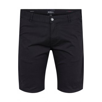 Short chino coupe regular North 56°4 en coton noir avec poches passepoilées
