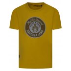 Tee-shirt col rond Daytona en coton jaune