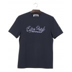 T-shirt Eden Park coton avec manches courtes et col rond marine