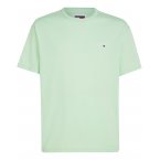 T-shirt Tommy Jeans coton avec manches courtes et col rond vert