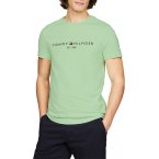 Tee-shirt col rond Tommy Hilfiger en coton vert d'eau