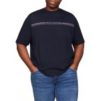 Tee-shirt droit col rond Tommy Hilfiger Big & Tall en coton bleu marine