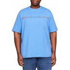 Tee-shirt droit col rond Tommy Hilfiger Big & Tall en coton bleu