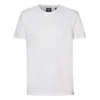 T-shirt Petrol Industries coton avec manches courtes et col rond blanc