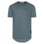 Tee-shirt col rond Calvin Klein en coton régénératif bleu