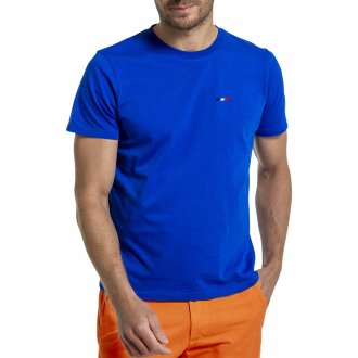 T-shirt Mise Au Green en coton biologique avec et col rond bleu