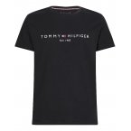 Tee Shirt 100% coton biologique col rond Tommy Hilfiger noir