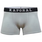 Lot de 3 boxers Kaporal en coton biologique mélangé gris, noir et à motif camouflage