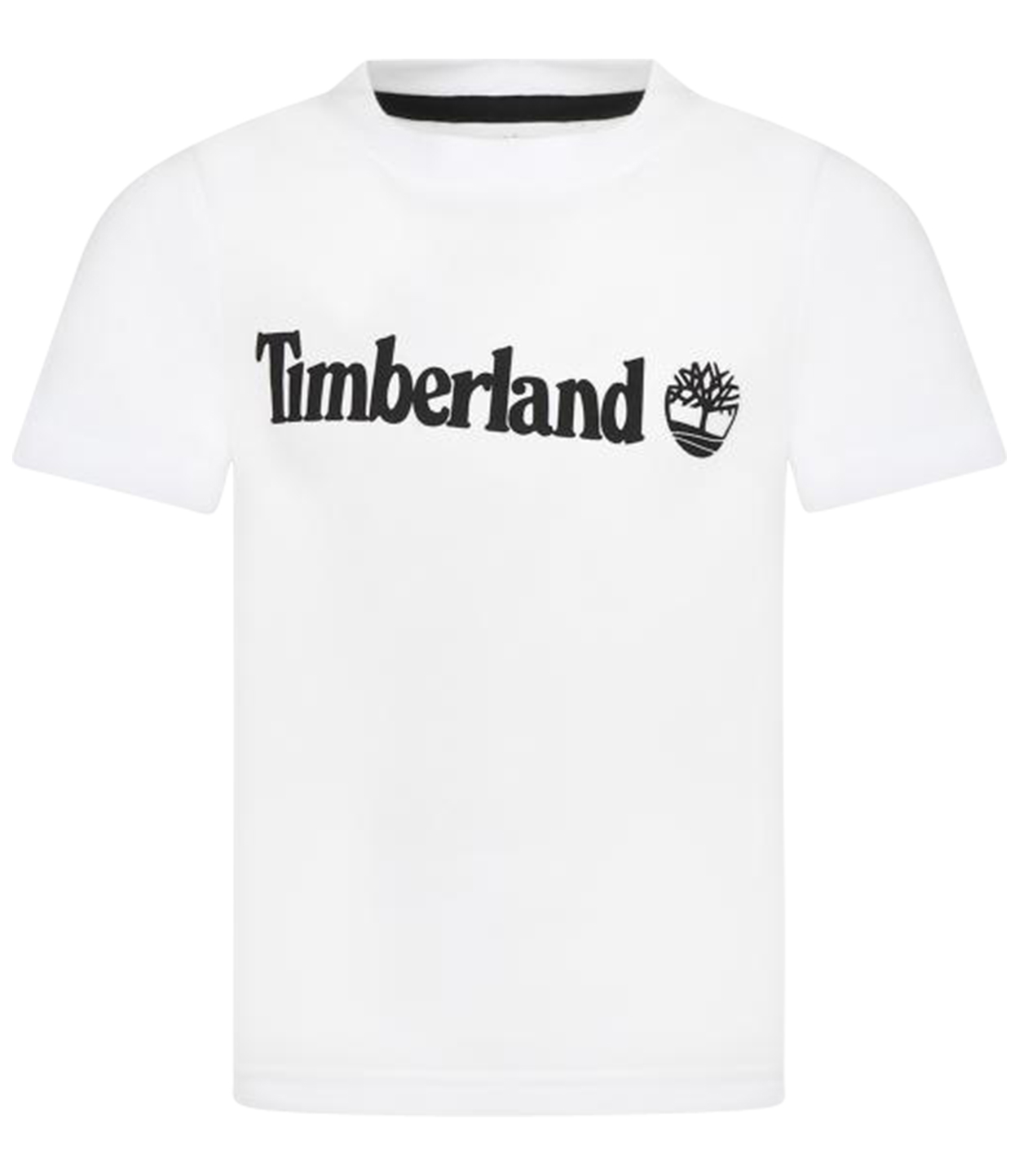 T-shirt col rond Junior Garçon Timberland en coton blanc