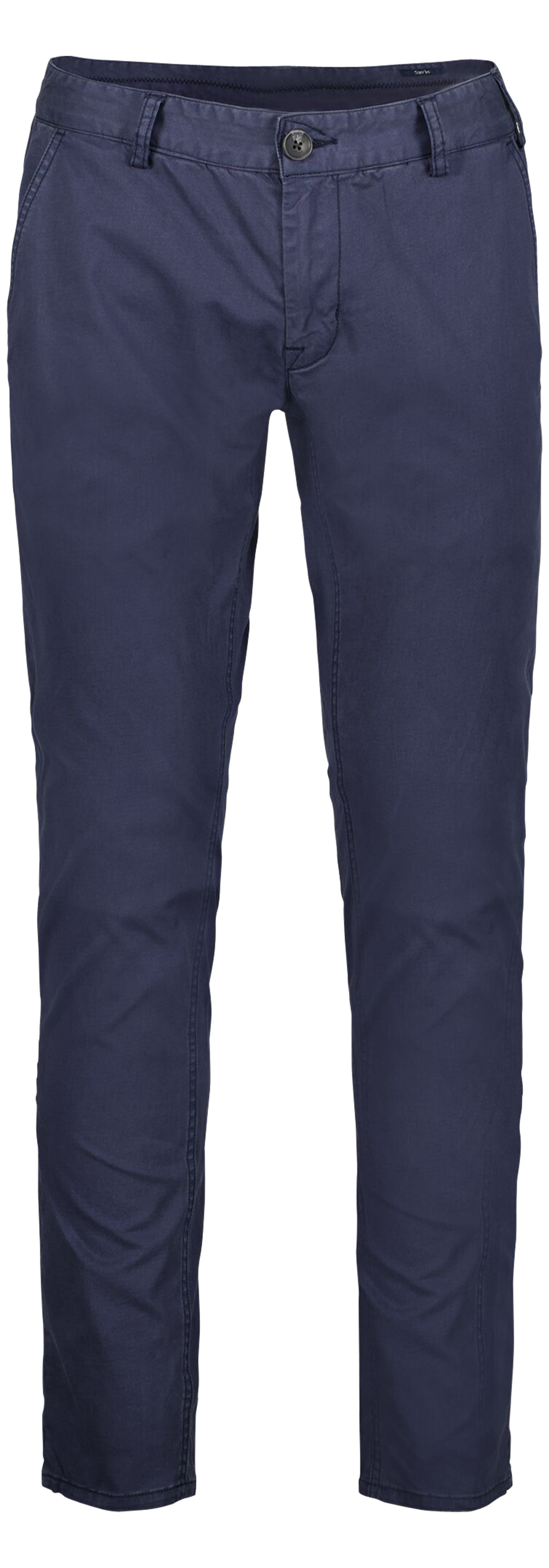Pantalon Garcia en coton mélangé bleu marine
