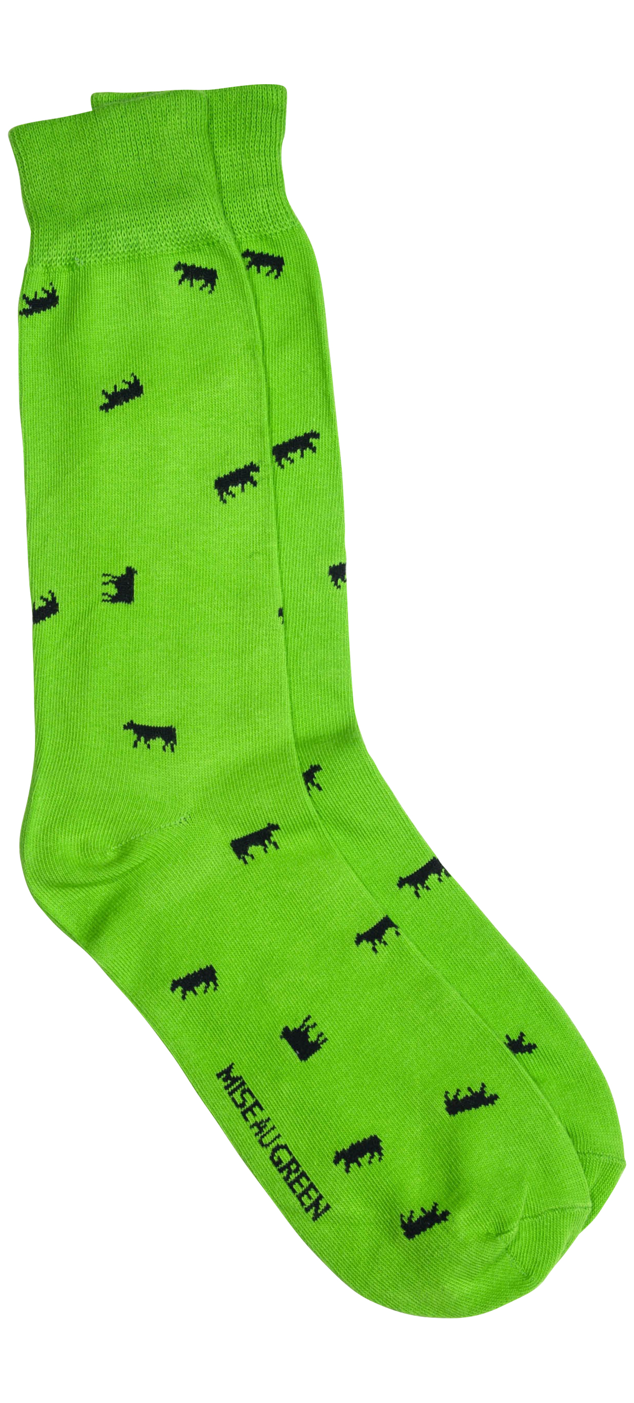 chaussettes hautes mise au green en coton mélangé vert