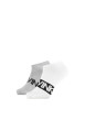 Thumbnail Lot de 2 paires de chaussettes mi-hautes grises et blanches avec inscription Calvin Klein pour homme - Image 3