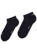 Thumbnail Lot de 3 chaussettes noires unies avec logo de la marque brodé en blanc - Image 2
