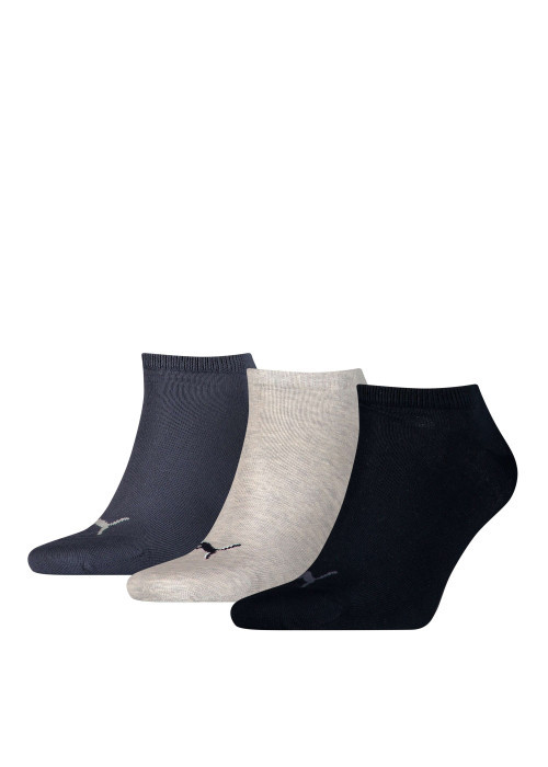 Lot de 3 paires de chaussettes multicolores en coton avec une coupe basse