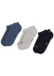 Thumbnail Lot de 3 paires de chaussettes multicolores en coton avec une coupe basse - Image 2