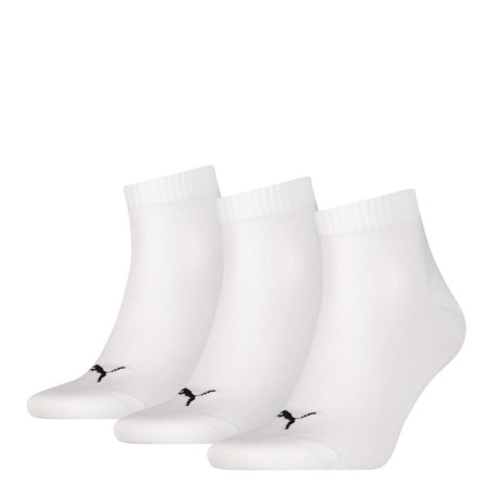 Lot de 3 chaussettes blanches unies avec logo...