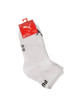 Thumbnail Lot de 3 chaussettes blanches unies avec logo de la marque brodé en noir - Image 2