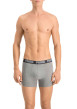 Thumbnail Lot de 2 boxer en coton anthracite et noir à bande élastiquée brodée - Image 3
