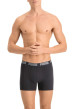 Thumbnail Lot de 2 boxer en coton anthracite et noir à bande élastiquée brodée - Image 4