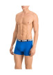 Thumbnail Lot de deux boxers bleus unis avec tailles élastiquées marine et marque blanche - Image 2