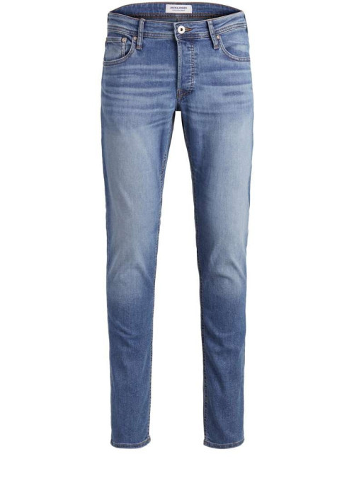 Jean avec effet délavé pour homme bleu slim intermédiaire