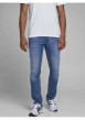 Thumbnail Jean avec effet délavé pour homme bleu slim intermédiaire - Image 3