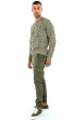 Thumbnail Pantalon cargo kaki uni avec une coupe ample resserré aux chevilles - Image 3